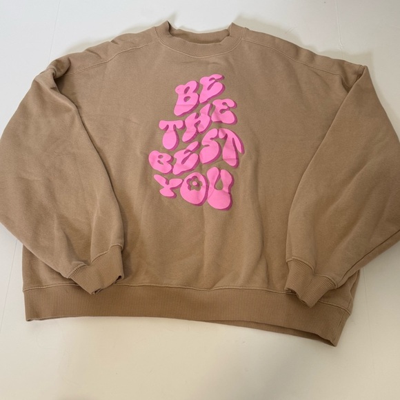 Cotton on tan sweatshirt woman’s large - Picture 1 of 8
